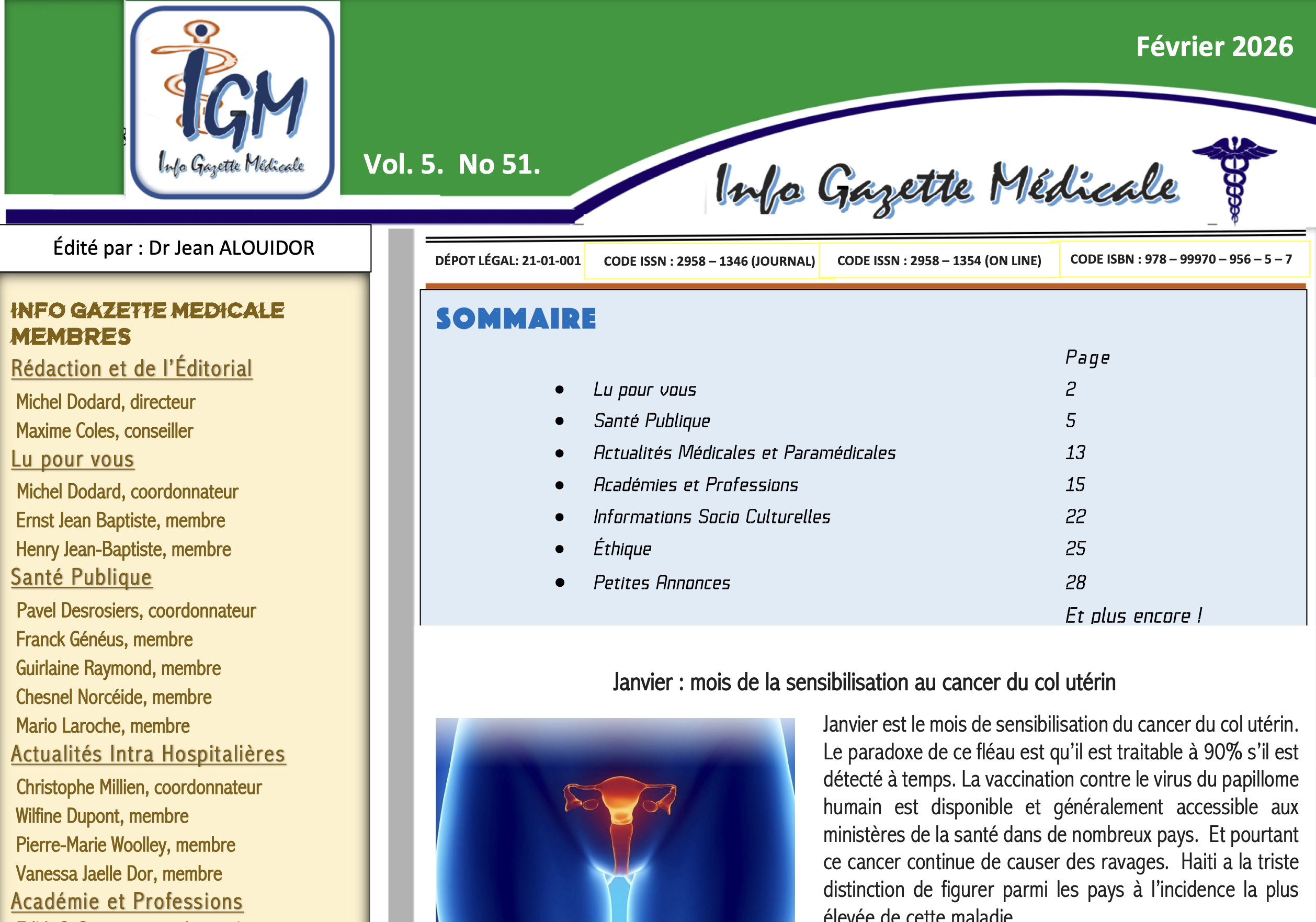 Couverture IGM Vol. 05 No. 51