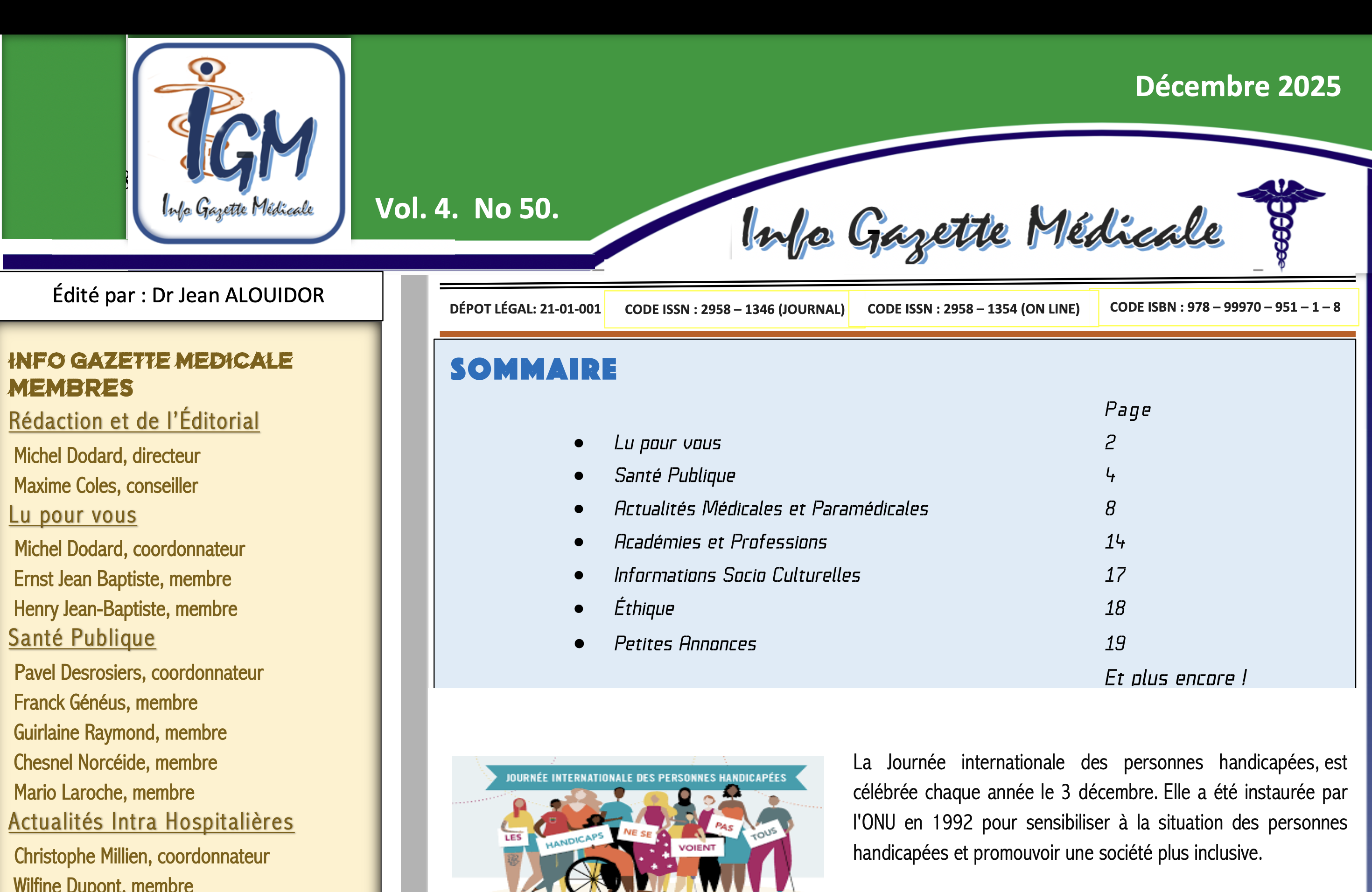 IGM - Vol. 4, No. 50